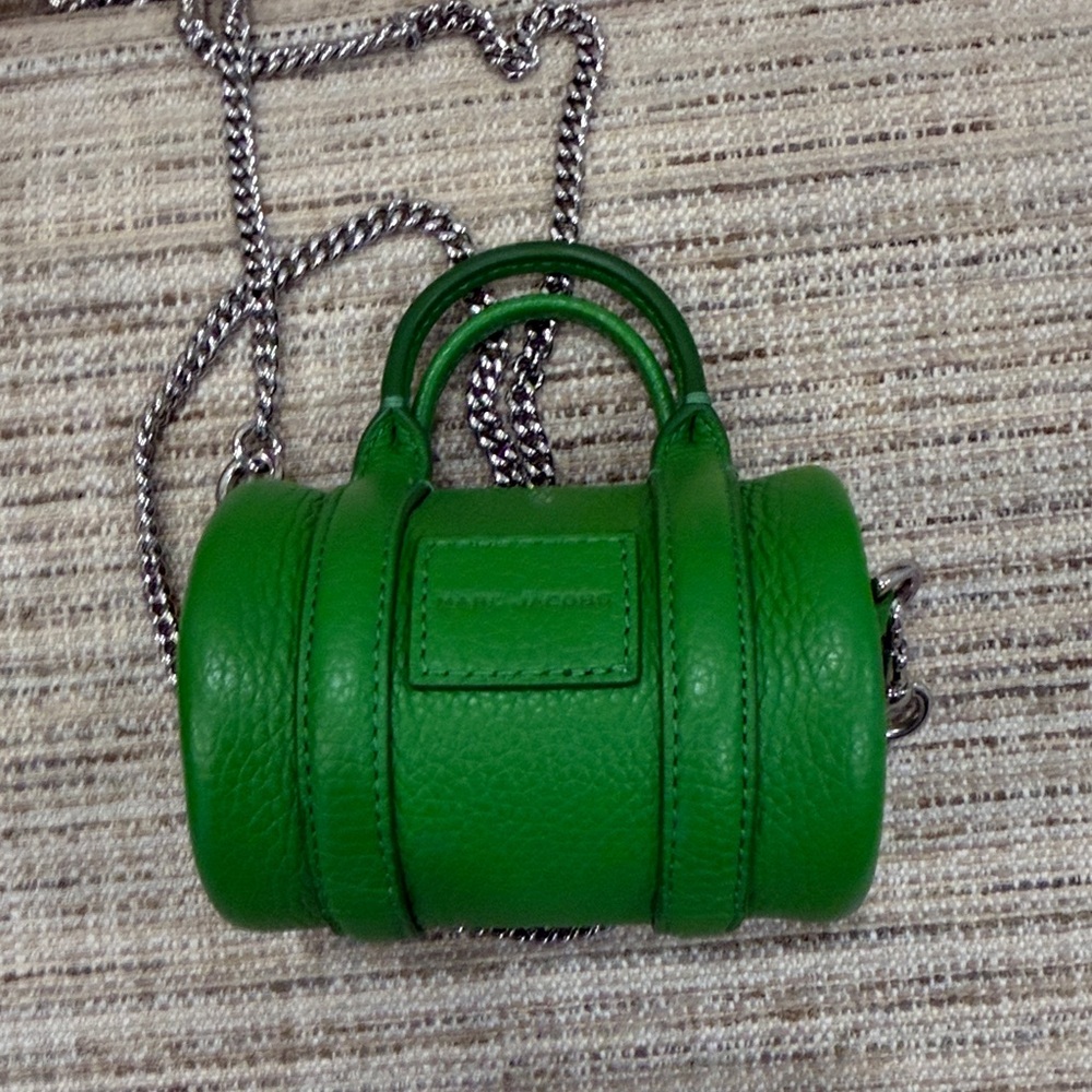 Marc Jacobs Green Leather Women's Mini The Duffle Bag - Picture 5 of 11